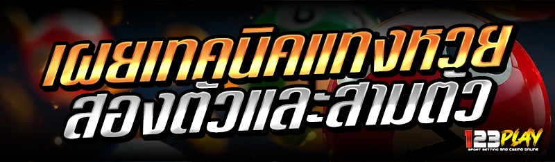 เผยเทคนิคแทงหวย สองตัวและสามตัว