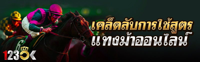 เคล็ดลับการใช้สูตรแทงม้าออนไลน์